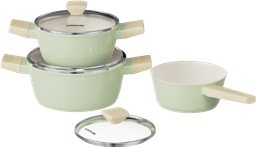 Bộ nồi Nano Ceramic đáy từ SUNHOUSE Healthy SHG798C